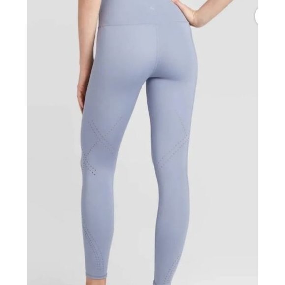 NWT  JoyLab  Women's High-Waisted Aspen Leggings 7/8 Length  Blue SZ L 973 - Picture 2 of 6
